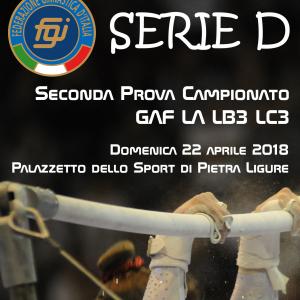 Seconda Prova Campionato SERIE D GAF LA - LB3 - LC3 Seconda Prova Campionato SERIE D GAF LA - LB3 - LC3