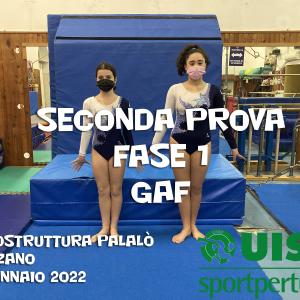 Seconda Prova FASE 1 GAF UISP 2021 Seconda Prova FASE 1 GAF UISP 2021